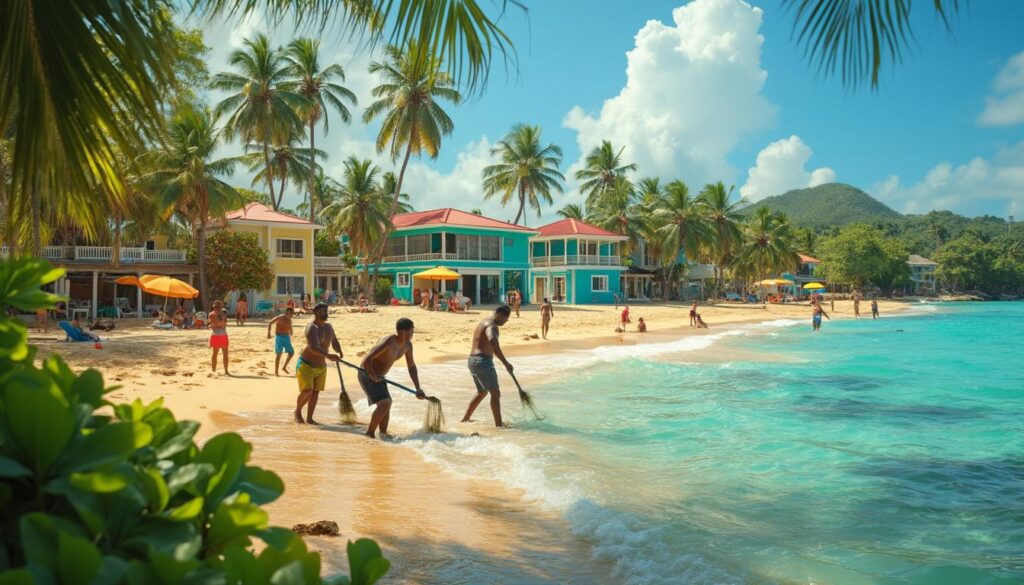 découvrez comment la guadeloupe se distingue par sa gestion innovante des sargasses, servant de modèle pour les autres îles caribéennes. plongez dans les initiatives écologiques et les stratégies durables mises en place pour préserver l'environnement et promouvoir le tourisme.