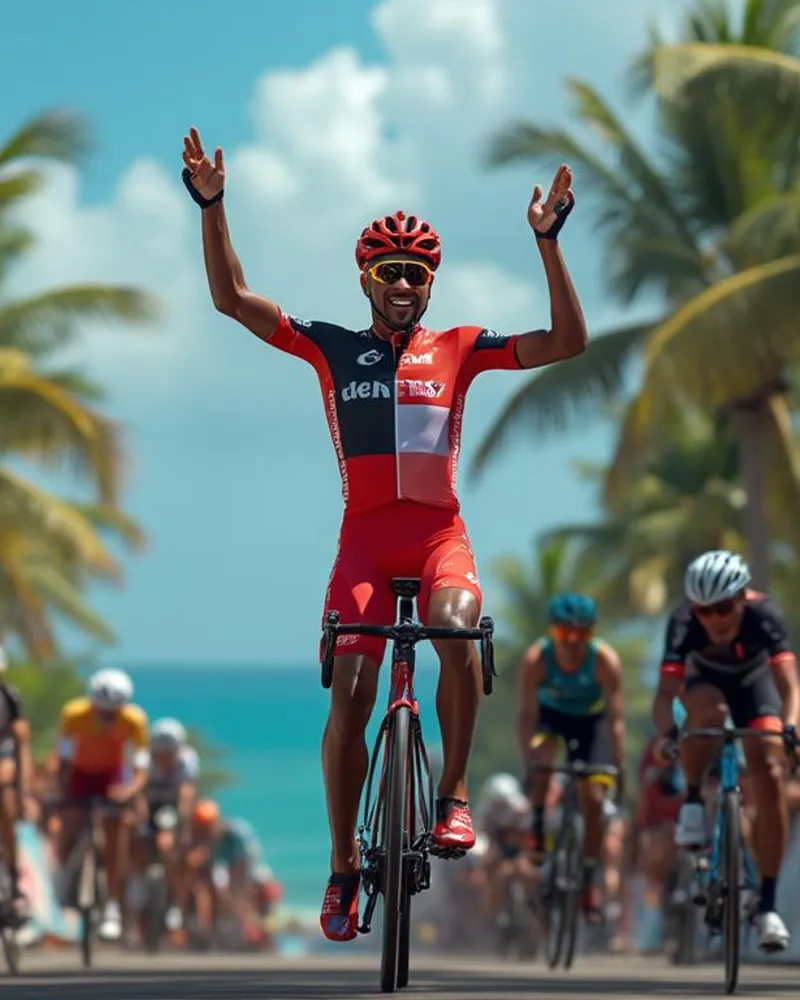 Le cycliste guadeloupéen Damien Urcel remporte le tour de Martinique 2025